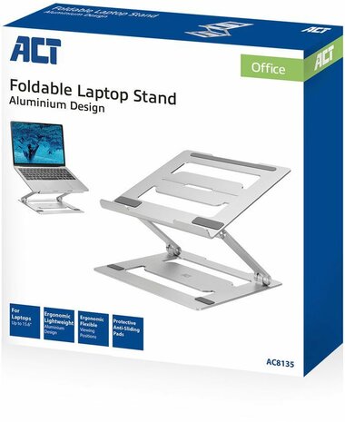 Foldable Laptop Stand (aluminium, voor 15,6&quot; laptops)