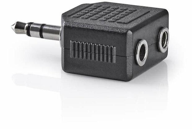 Stereo Audio Adapter : 3,5 mm M naar 2 x 3,5 mm F