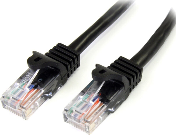 Cat5e Snagless RJ45 UTP Patchkabel (2 meter, zwart)