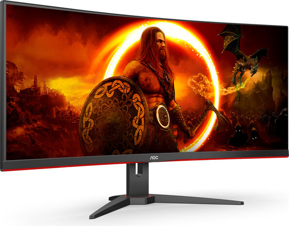 Gaming CU34G2XE/BK LED gaming curved 34&quot;, 3440 x 1440 WQHD, 144 Hz, VA, 4000:1, HDR10, 1 ms, HDMI, DisplayPort, zwart/rood