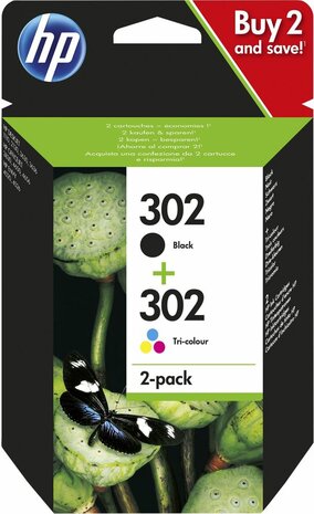 Inkjetcartridges nr. 302 (2-pack, zwart en kleur, 170 en 150 afdrukken)