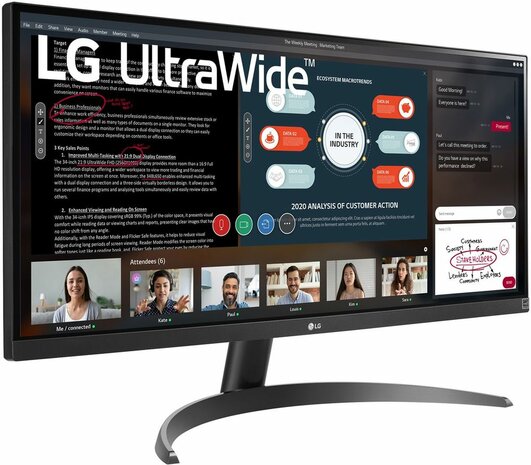 29WP500-B LED 29&quot;, 2560 x 1080 UWFHD, IPS, 1000:1, HDR10, 5 ms, 2 x HDMI