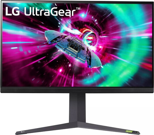 UltraGear 32GR93U-B LED gaming 32&quot;, 3840 x 2160 4K, 144 Hz, IPS, 1000:1, DisplayHDR 400, 1 ms, 2 x HDMI, DisplayPort, purper / grijs