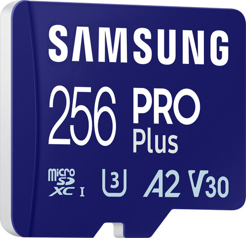 MB-MD256SB/WW Pro Plus Flash memory card 256 GB (A2, Video Class V30, UHS-I U3, Class 10, microSDXC UHS-I, blauw)