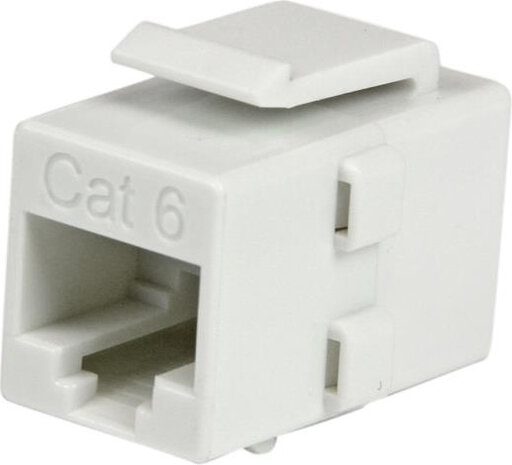 Cat 6 RJ45 Keystone Jack Network Coupler F-F (wit)