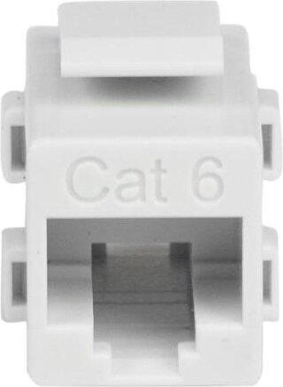 Cat 6 RJ45 Keystone Jack Network Coupler F-F (wit)