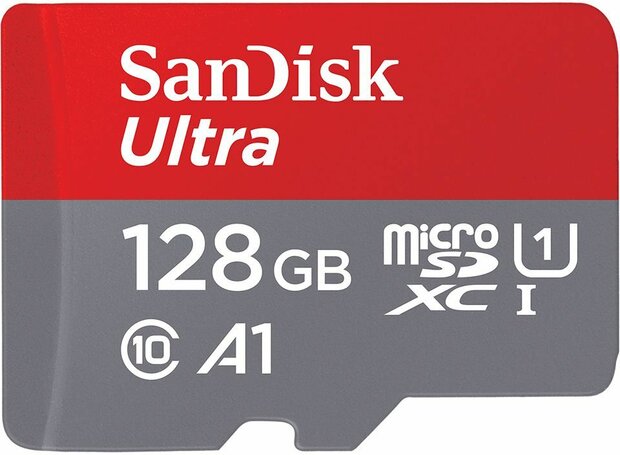 Ultra Flash memory card 128 GB (Class 10, microSDXC UHS-I, incl. adapter)