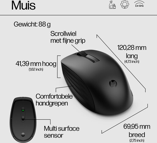 Wireless Keyboard &amp; Mouse 650 (zwart)