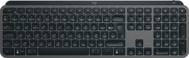 MX Keys S toetsenbord (draadloos + Bluetooth, grafiet, Azerty BE)