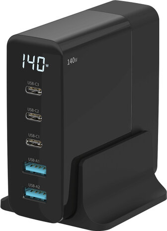 CH-1004 140 Watt Power Delivery Desktop Charger (met LED display)