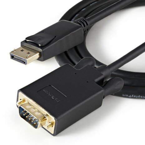 DisplayPort naar VGA Adapter Converter kabel (90 cm, zwart)