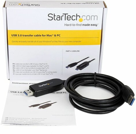 USB 3.0 Data Transfer Cable (voor Mac en Windows)