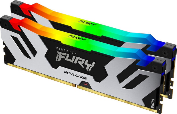 KF572C38RSAK2-32 FURY Renegade RGB DDR5 kit 32 GB, DIMM 288-pin, 4800 MHz, PC5-38400, CL40 (2 x 16 GB)