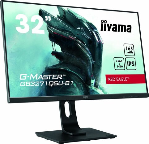 G-MASTER Red Eagle GB3271QSU-B1 LED 32&quot;, 2560 x 1440 WQHD, IPS, 1200:1, 1 ms, 2 x HDMI, 2 x DisplayPort, speakers, mat zwart