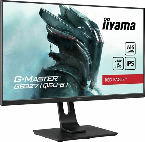 G-MASTER Red Eagle GB3271QSU-B1 LED 32&quot;, 2560 x 1440 WQHD, IPS, 1200:1, 1 ms, 2 x HDMI, 2 x DisplayPort, speakers, mat zwart