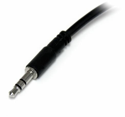 Slim stereo splitterkabel 3,5 mm M naar 2 x 3,5 mm F