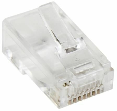 Cat5e RJ45 modular plug connector (50-pack)