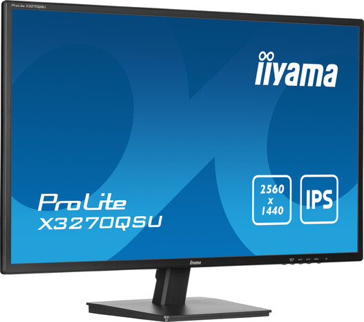 ProLite X3270QSU-B1 LED 32&quot;, 2560 x 1440 WQHD 100 Hz, IPS, 1200:1, 3 ms, 2 x HDMI, DisplayPort, speakers, mat zwart