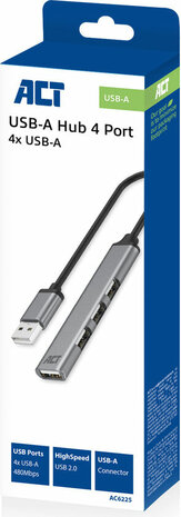 AC6225 USB-A hub 2.0 (4 poorten USB-A)