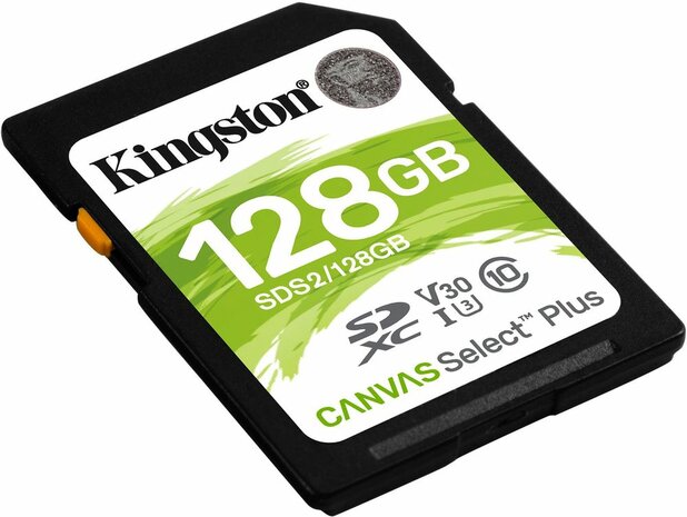 SDS2/128GB Canvas Select Plus Flash memory card 128 GB (Video Class V30, UHS-I U3, Class 10, SDXC UHS-I)