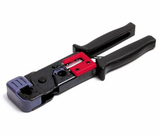 RJ45 &amp; RJ11 Crimptool met kabelstripper