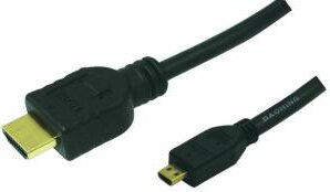 HDMI-kabel : HDMI M naar micro HDMI M (1,5 meter, zwart)