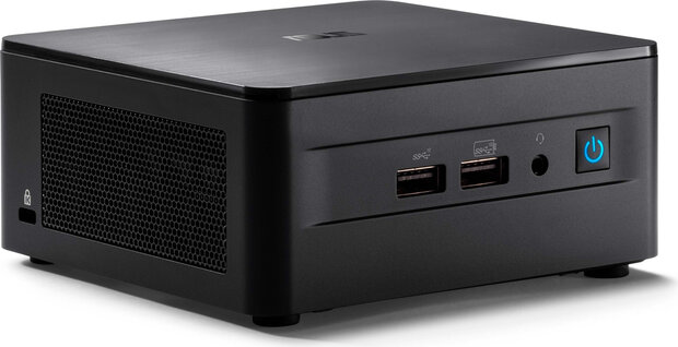 NUC 12 Pro Kit RNUC12WSHI700002I Barebone (Intel Core i7-1260P, Intel Iris Xe Graphics, 2.5 Gigabit Ethernet, Bluetooth 5.2, Wi-Fi 6E, Bluetooth 5.2, zwart)