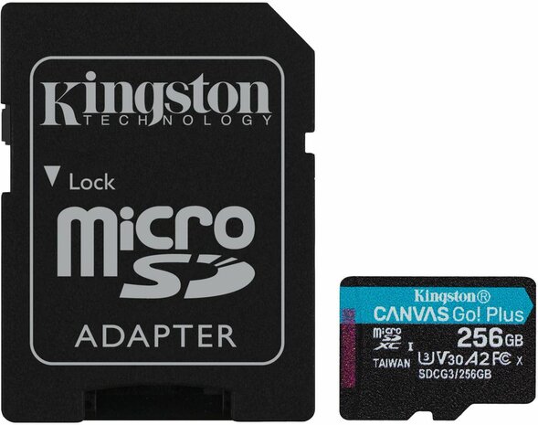 SDCG3/256GB Flash memory card 256 GB (A2, Video Class V30, UHS-I U3, Class 10, microSDXC UHS-I)