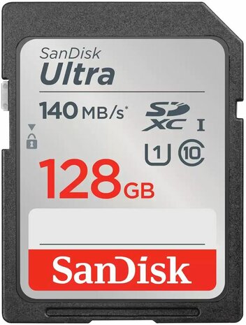 Ultra Flash memory card 128 GB, Class 10, SDHC UHS-I