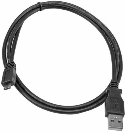 Micro USB-kabel A naar micro B (2 meter, zwart)