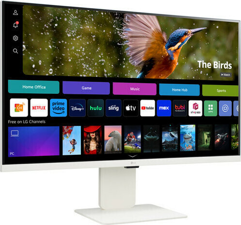 MyView 32SR83U-W LED, Smart, 32&quot;, 3840 x 2160 4K, IPS, 1000:1, HDR10, 5 ms, 2 x HDMI, USB-C, speakers