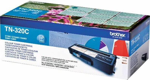 TN-320C toner cyaan (1500 afdrukken)