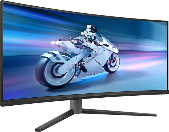 Evnia 6000 34M2C6500 OLED gaming curved 34&quot;, 3440 x 1440 WQHD, 175 Hz, 1000000:1, DisplayHDR 400 True Black, 0.03 ms, 2 x HDMI, DisplayPort, donker