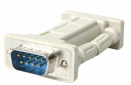 DB9 RS232 Serial Null Modem Adapter M/F