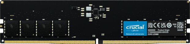 CT32G48C40U5 DDR5 32 GB, DIMM 288-pin, 4800 MHz, PC5-38400, CL40