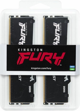 KF556C40BBAK2-64 FURY Beast RGB DDR5 kit 64 GB, DIMM 288-pin, 5600 MHz, PC5-44800, CL40, on-die ECC (2 x 32 GB)