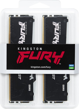 KF556C36BBEAK2-32 Fury Beast RGB DDR5 kit 32 GB, DIMM 288-pin, 5600 MHz, PC5-44800, CL36 (2 x 16 GB)