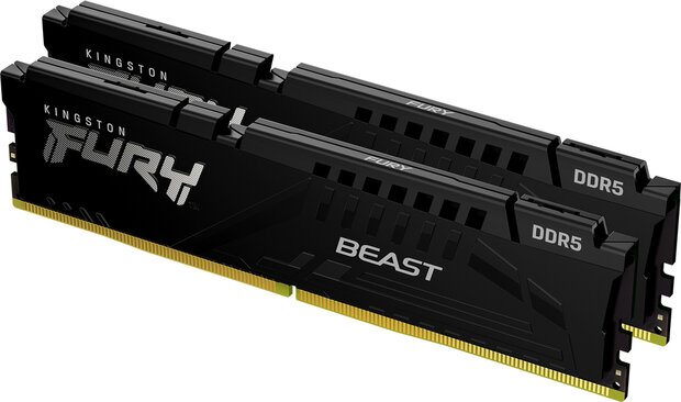 KF556C36BBEK2-64 FURY Beast DDR5 kit 64 GB, DIMM 288-pin, 5600 MHz, PC5-44800, CL36, on-die ECC (2 x 32 GB)