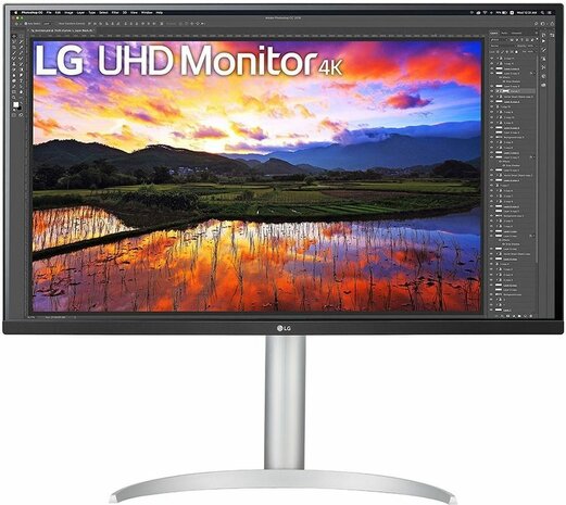 UltraFine 32UP55NP-W LED 32&quot;, 3840 x 2160 4K UHD, VA, 3000:1, HDR10, 4 ms, 2 x HDMI, DisplayPort, USB-C, speakers, zwart/wit