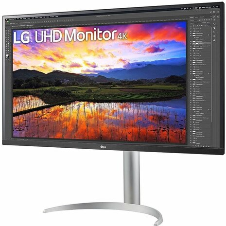 UltraFine 32UP55NP-W LED 32&quot;, 3840 x 2160 4K UHD, VA, 3000:1, HDR10, 4 ms, 2 x HDMI, DisplayPort, USB-C, speakers, zwart/wit