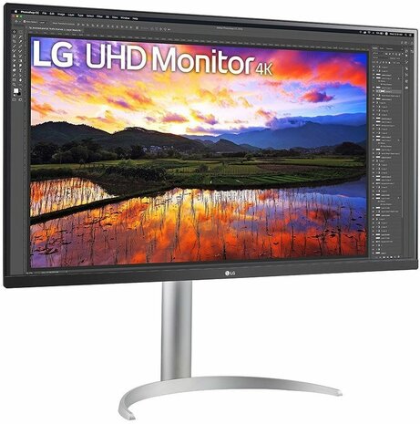 UltraFine 32UP55NP-W LED 32&quot;, 3840 x 2160 4K UHD, VA, 3000:1, HDR10, 4 ms, 2 x HDMI, DisplayPort, USB-C, speakers, zwart/wit