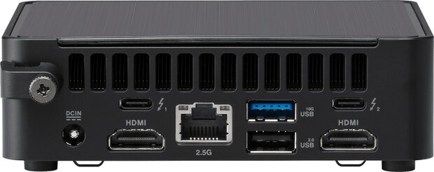 NUC 14 Pro RNUC14RVKI300002I Barebone (Intel Core 3-100U, Intel Graphics, 2.5 Gigabit Ethernet, Wi-Fi 6E, Bluetooth 5.3, zwart