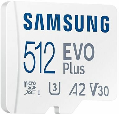 MB-MC512KA/EU EVO Plus SD 512 GB (A2, Video Class V30, UHS-I U3, Class 10, microSDXC UHS-I, wit)