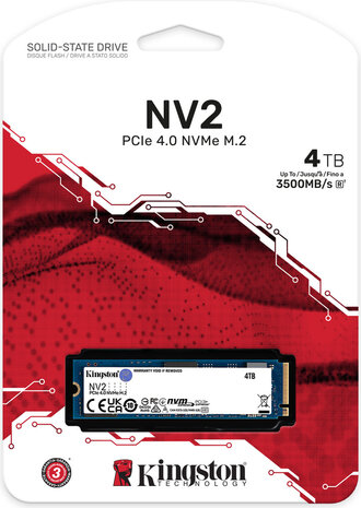 4000 GB SNV2S/4000G NV2 SSD (M.2 2280, PCIe 4.0 x4 NVMe)