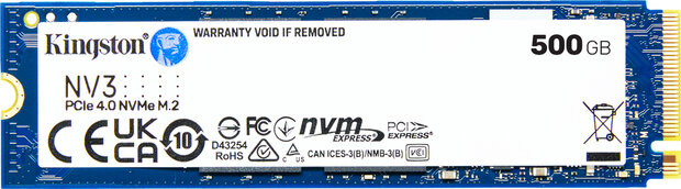 500 GB NV3 SSD (M.2 2280, PCIe 4.0 x4 NVMe)