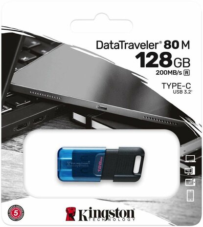 DT80M/128GB Kingston DataTraveler 80 M USB-C 3.2 128 GB