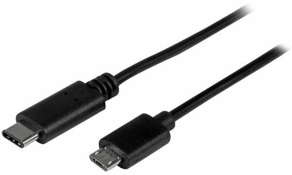 USB2CUB50CM USB-C naar micro USB M/M (0,5 m, zwart)