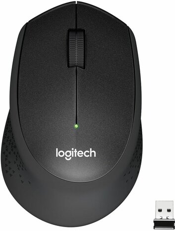 M330 Silent Plus Mouse (USB wireless receiver, zwart)