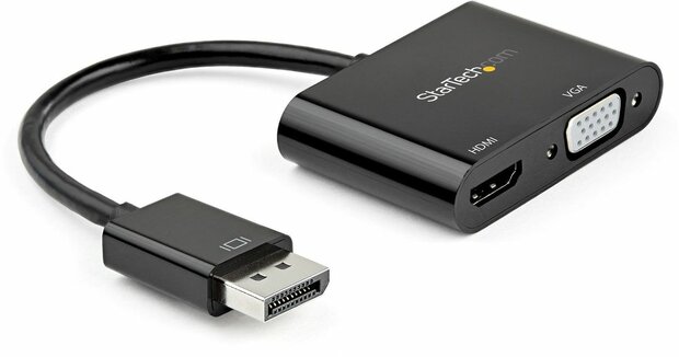 DP2VGAHD20 DisplayPort naar HDMI + VGA Adapter (4K, 60 Hz)