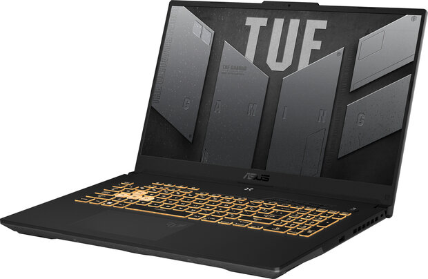 TUF F17 FX707VI-HX036W (17,3&quot; Full HD 144 Hz IPS G-Sync, Intel Core i7-13620H, 16 GB RAM, 1000 GB PCIe NVMe SSD, Geforce RTX 4070 8 GB, Windows 11 Home, grijs, Azerty)